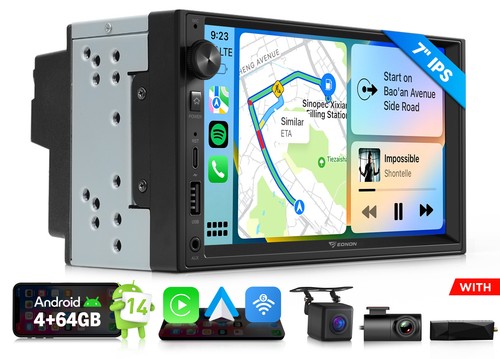 Dab dvr cam 2din 4 - 7", 4+64g