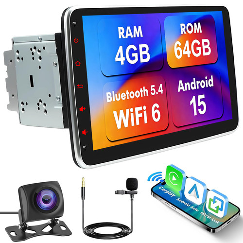Cam android 4 64gb - 15, 10.1"